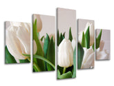 Ζωγραφική τοίχου 5 τμημάτων FLOWERS XOBKV108E50